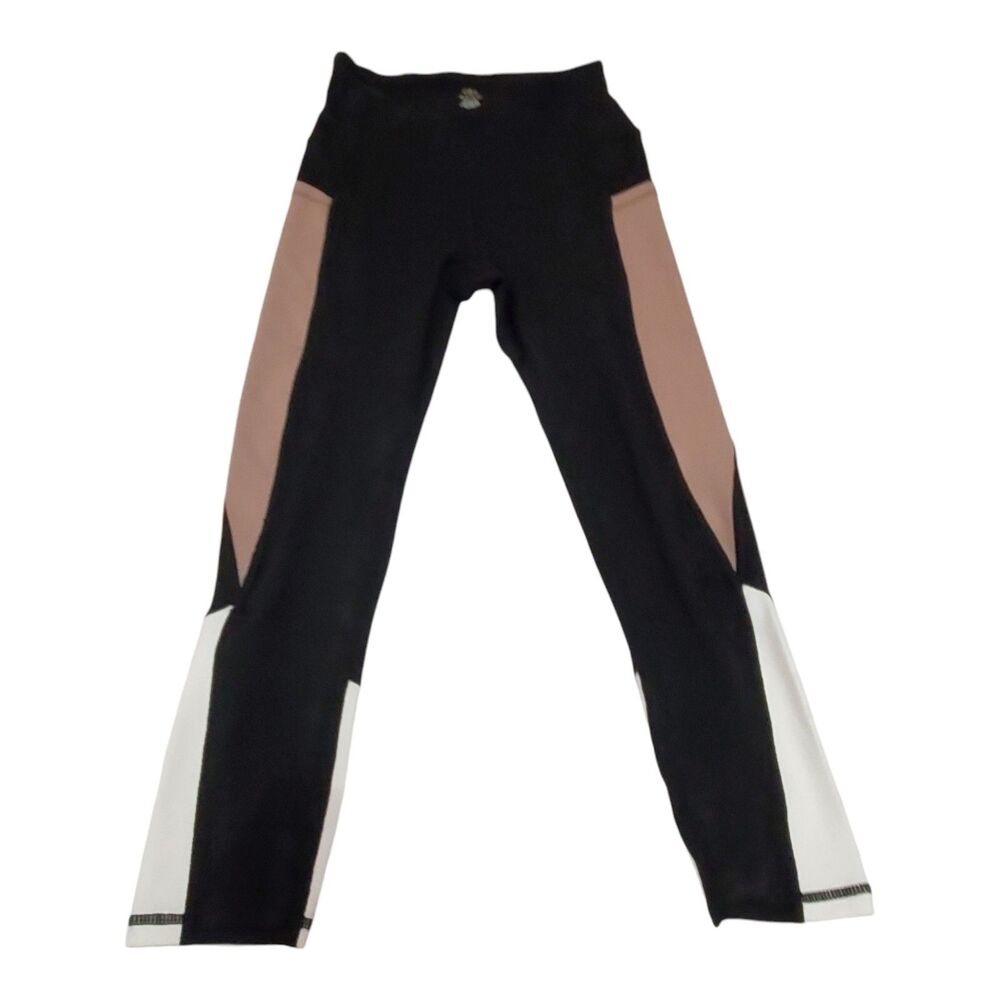 Gaiam Yoga Pants Leggings Size XS Black Beige White Athleisure NEW